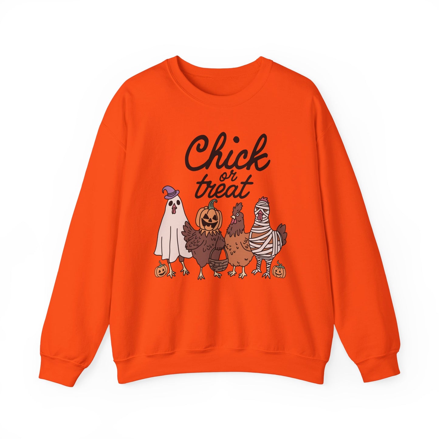 Chick or Treat! Farm Halloween Unisex Heavy Blend™ Crewneck Sweatshirt