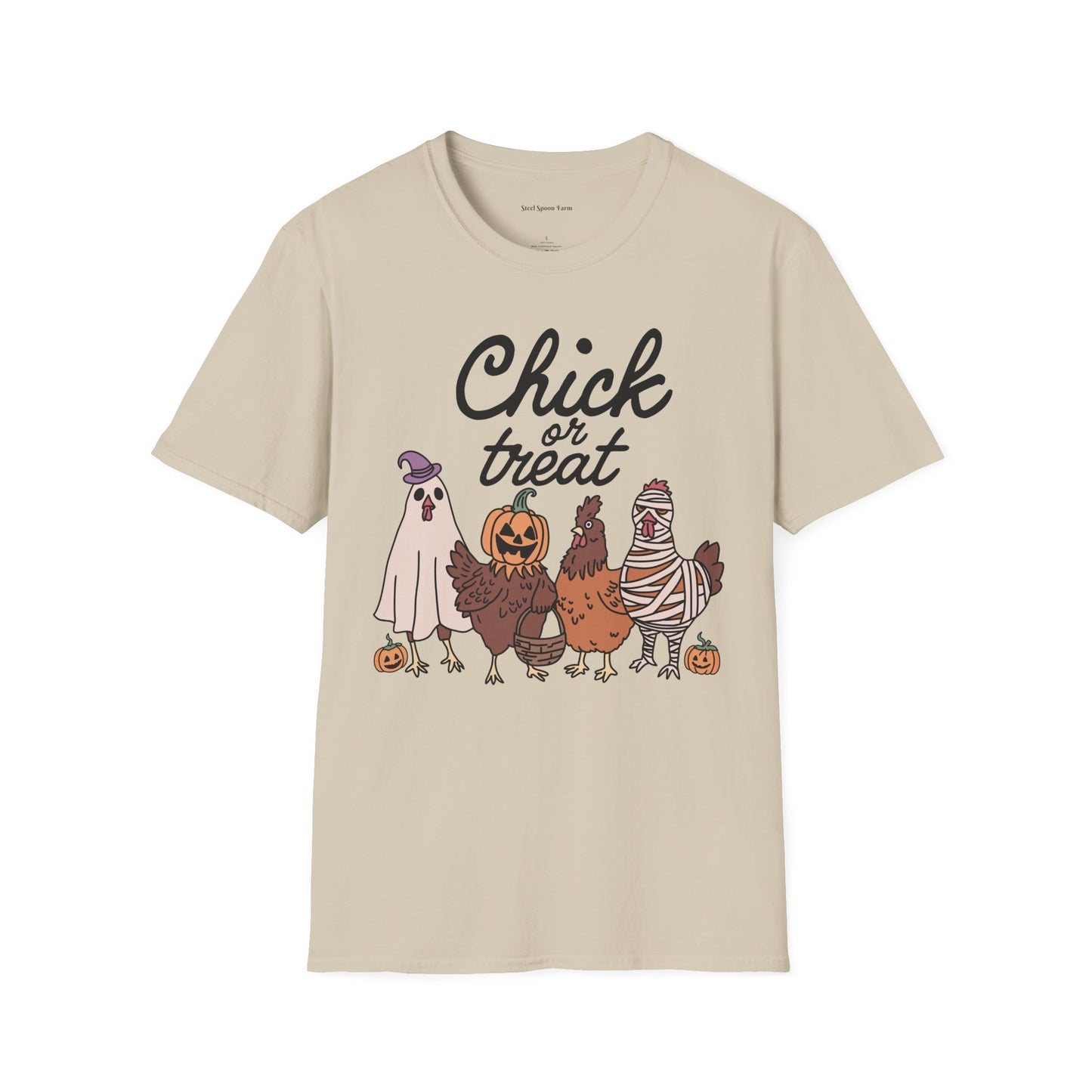 Chick or Treat! Farm Halloween Unisex Softstyle T-Shirt