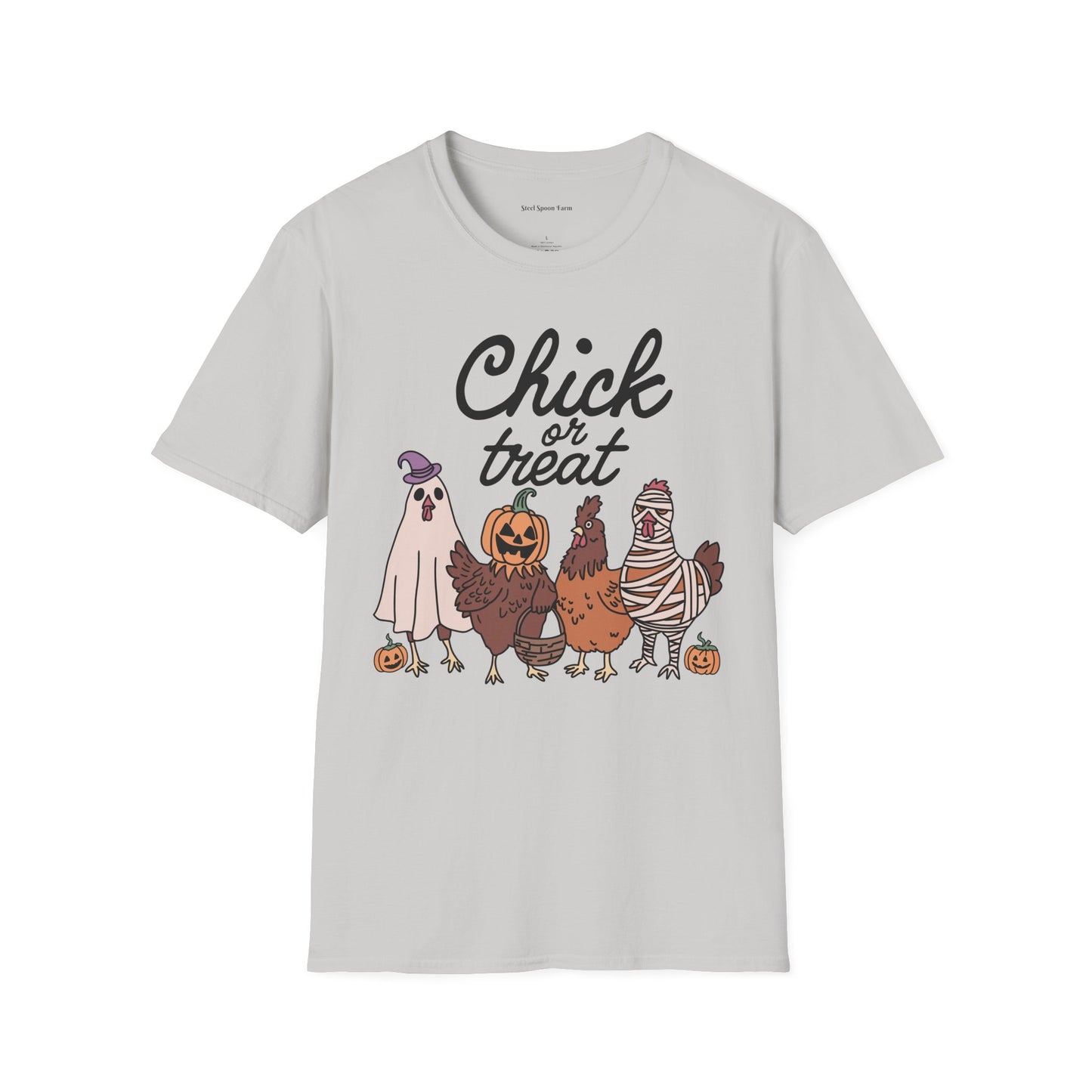 Chick or Treat! Farm Halloween Unisex Softstyle T-Shirt