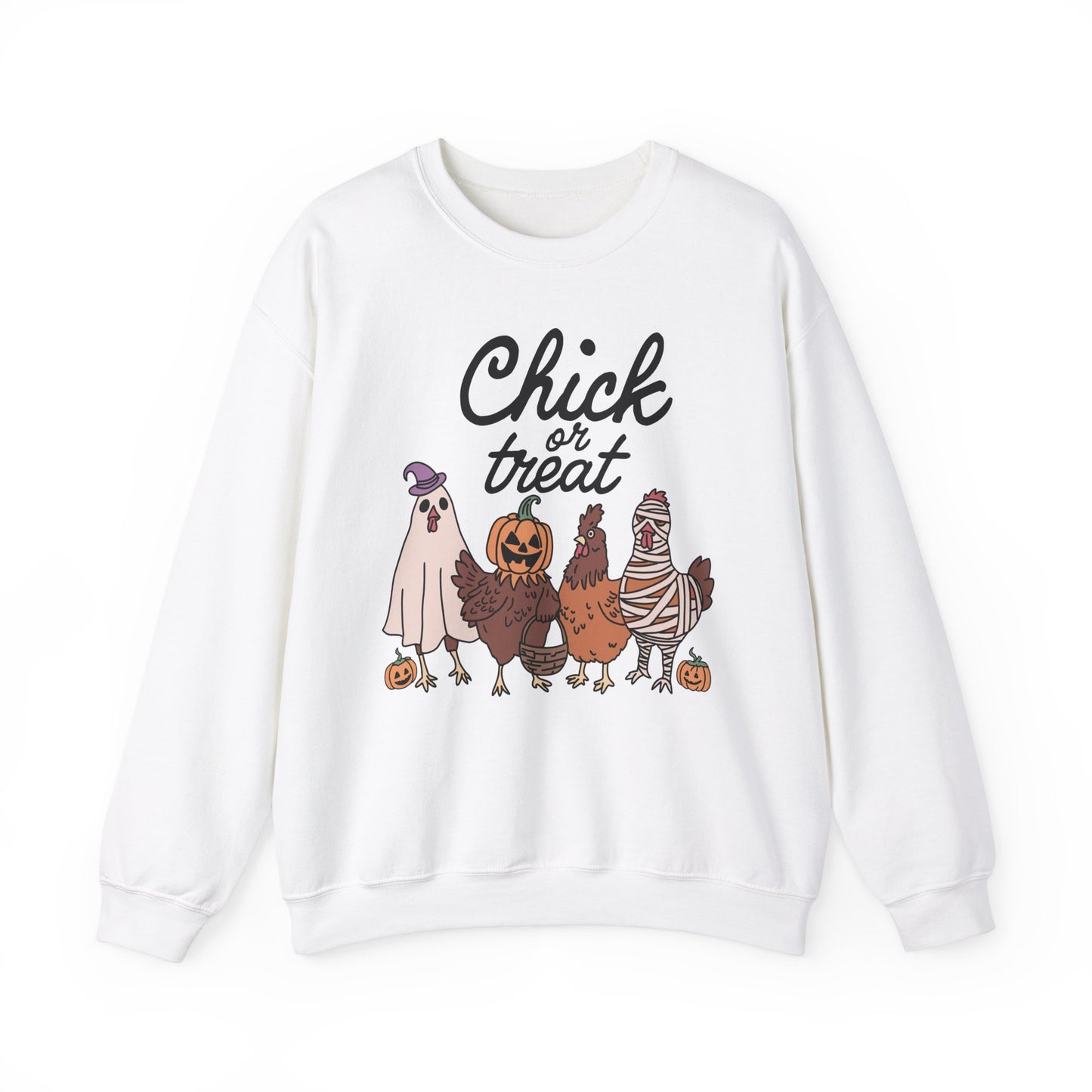 Chick or Treat! Farm Halloween Unisex Heavy Blend™ Crewneck Sweatshirt