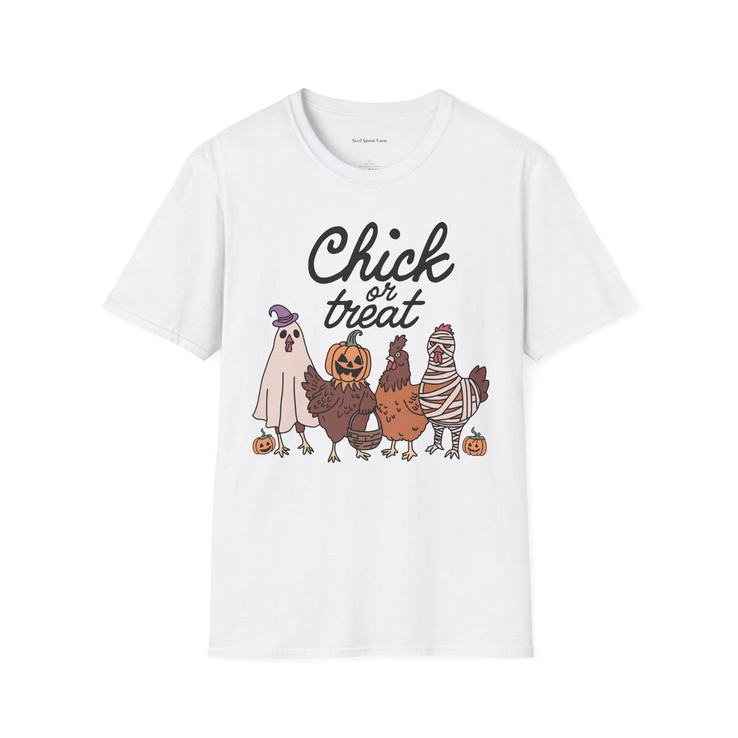 Chick or Treat! Farm Halloween Unisex Softstyle T-Shirt