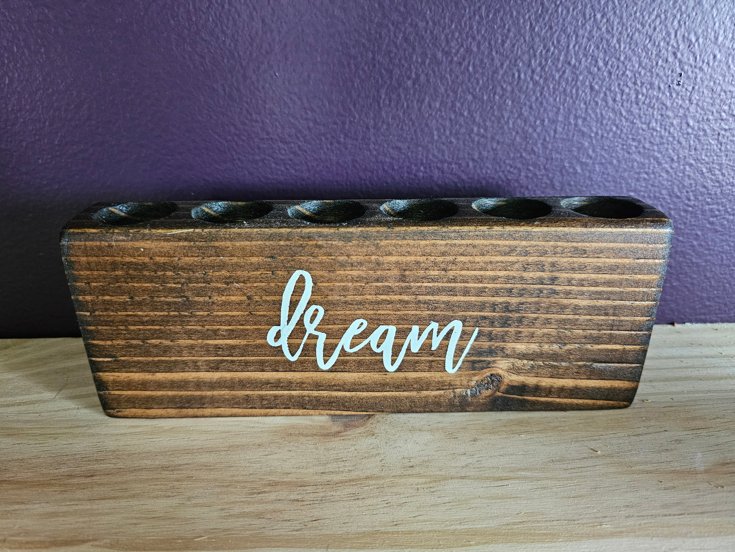 Essential Oil Bottle Wood Block Organizer