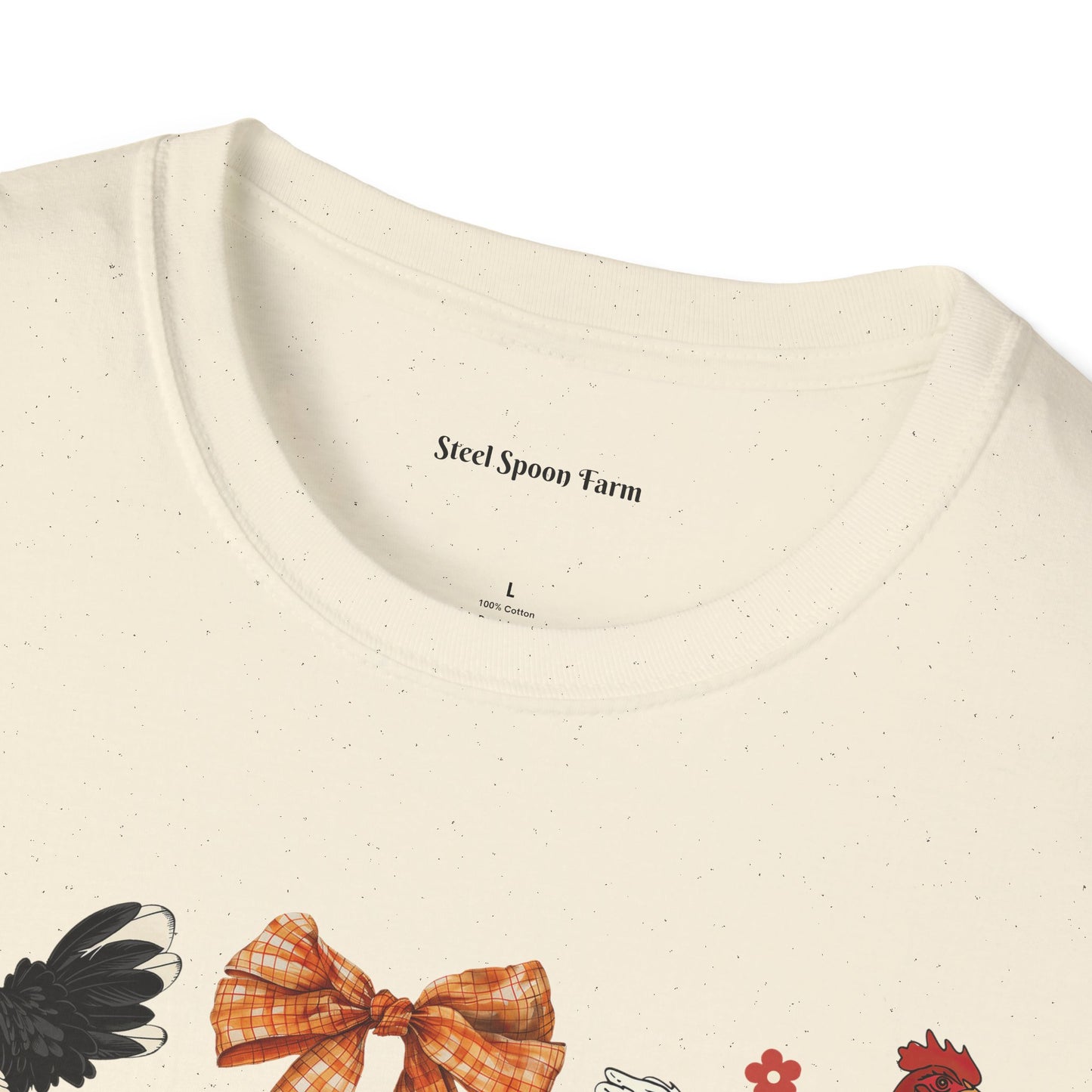 Chickens in Aprons Farm Thanksgiving Unisex Softstyle T-Shirt