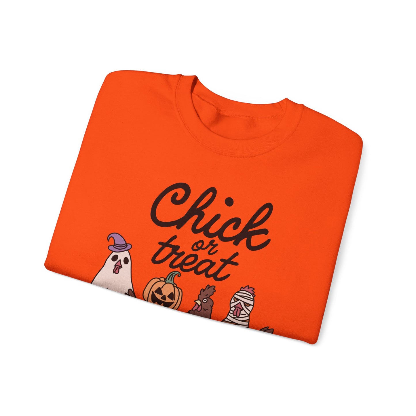 Chick or Treat! Farm Halloween Unisex Heavy Blend™ Crewneck Sweatshirt