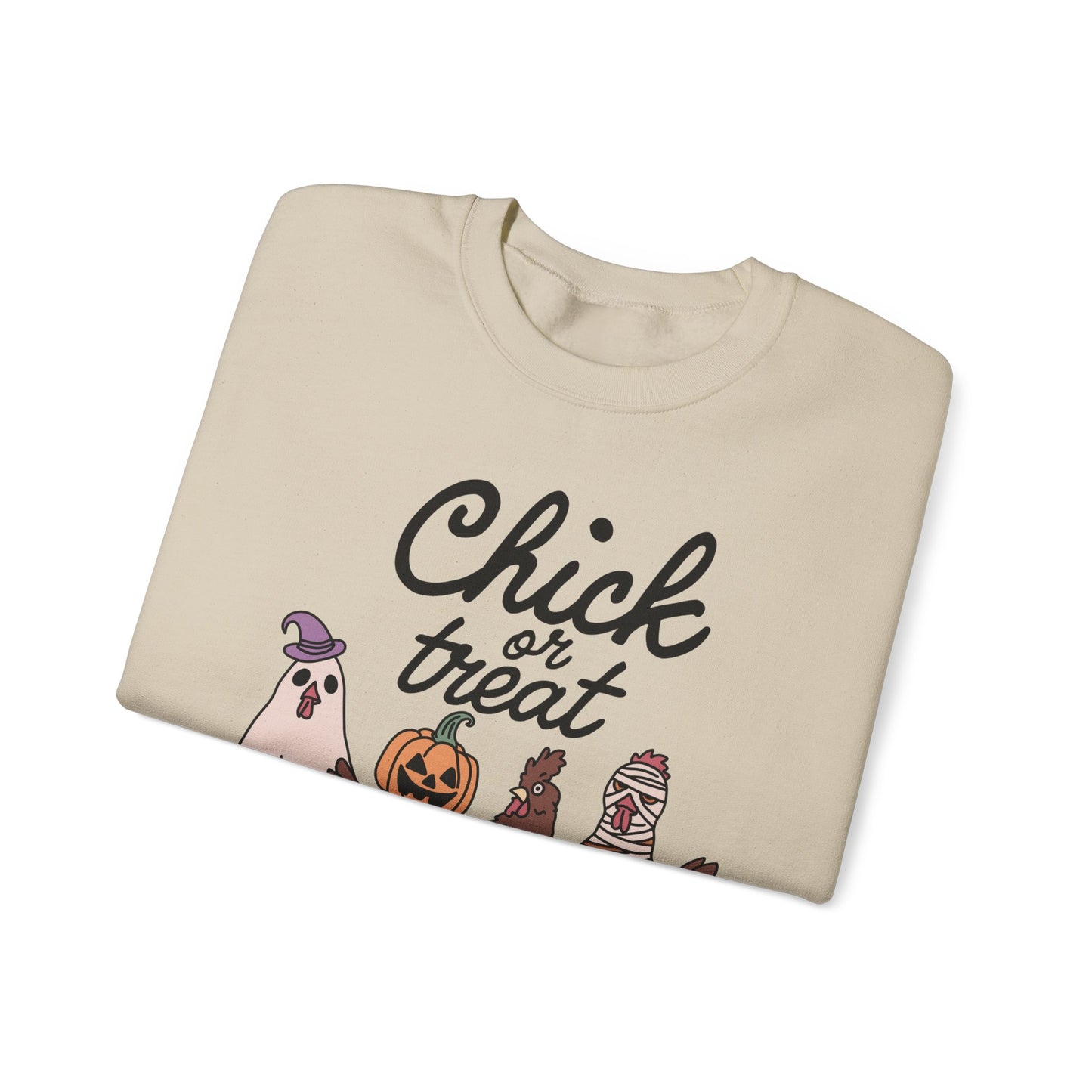 Chick or Treat! Farm Halloween Unisex Heavy Blend™ Crewneck Sweatshirt