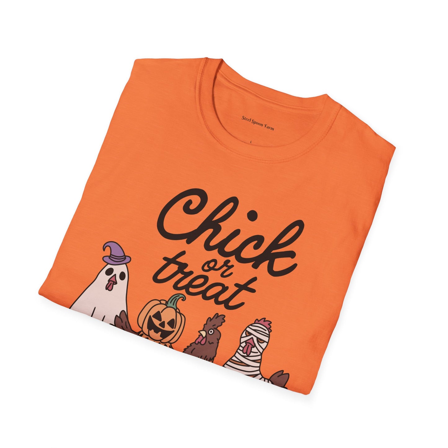 Chick or Treat! Farm Halloween Unisex Softstyle T-Shirt