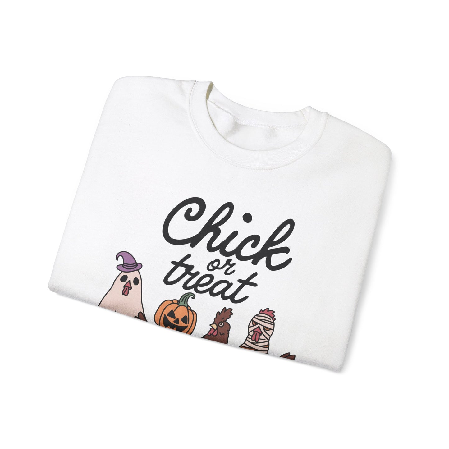 Chick or Treat! Farm Halloween Unisex Heavy Blend™ Crewneck Sweatshirt