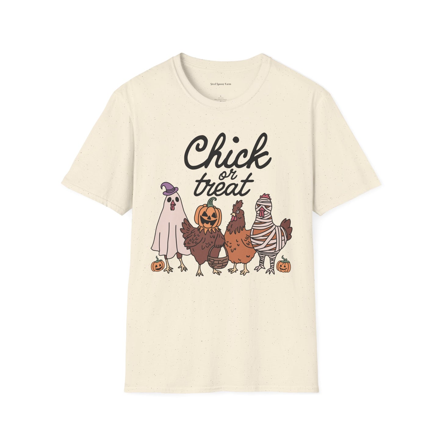 Chick or Treat! Farm Halloween Unisex Softstyle T-Shirt