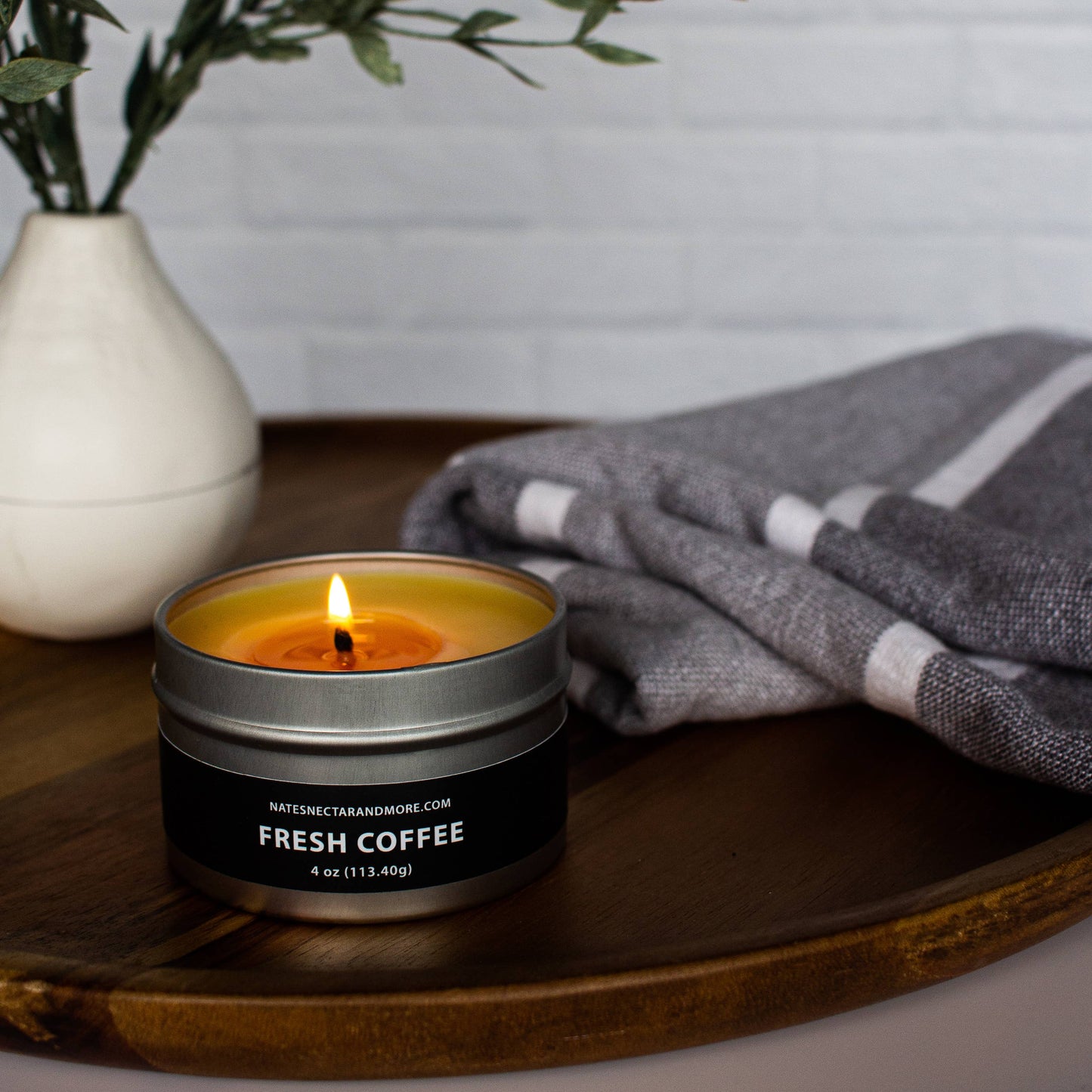 Fresh Coffee Beeswax Candle