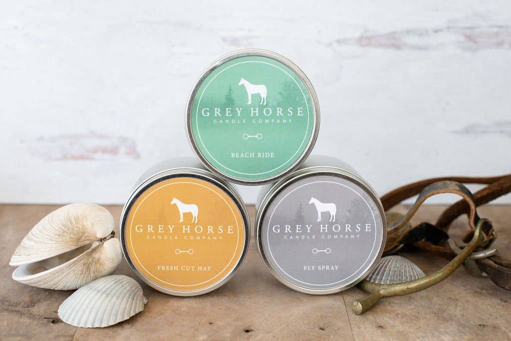 Grey Horse Soy Candle Tins