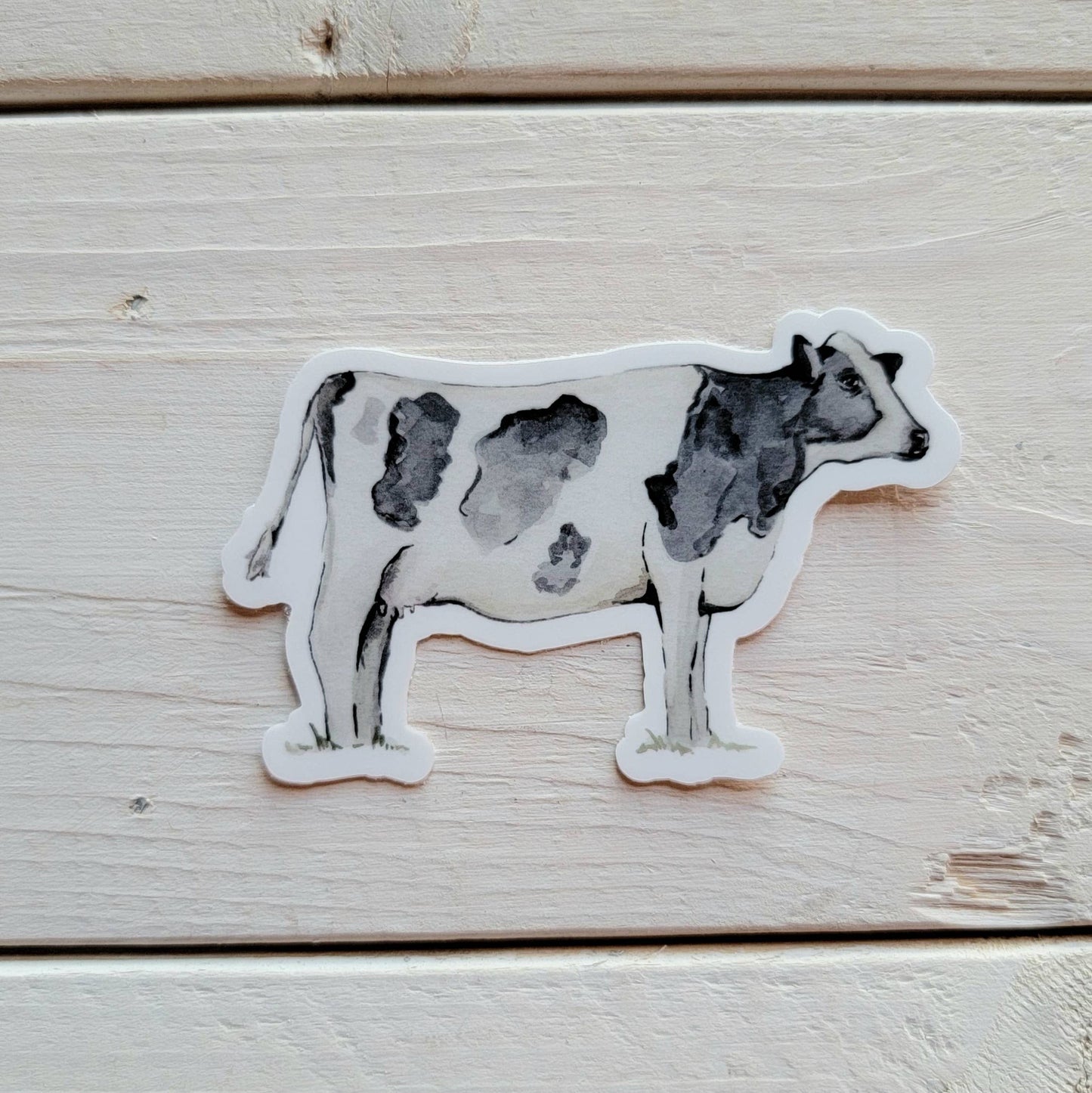 Holstein Black and White Cow Vinyl Sticker