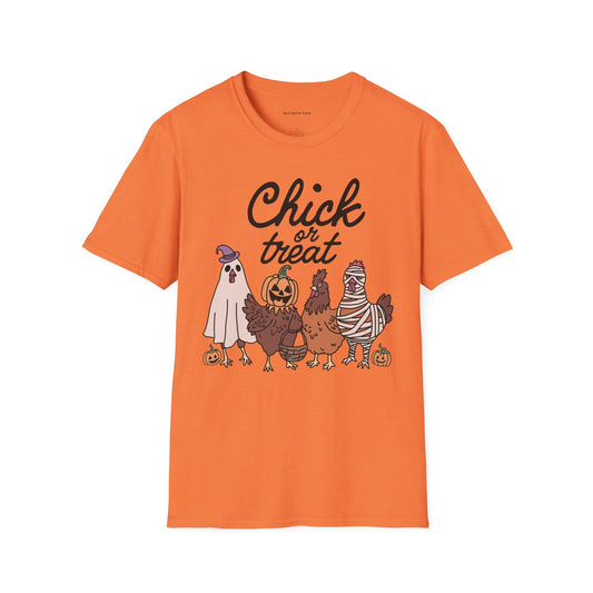 Chick or Treat! Farm Halloween Unisex Softstyle T-Shirt