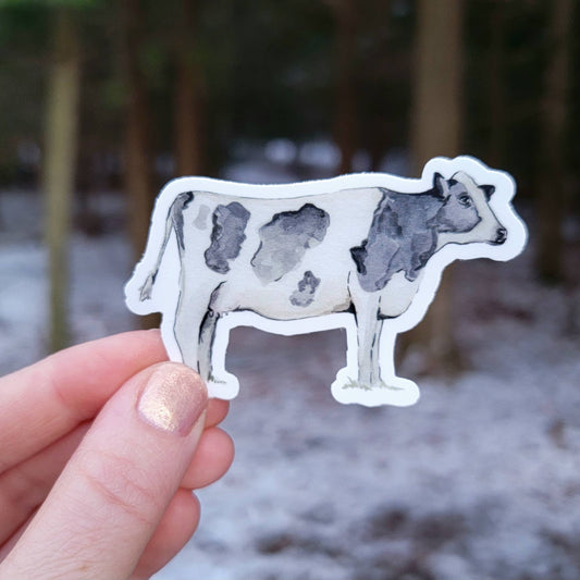 Holstein Black and White Cow Vinyl Sticker