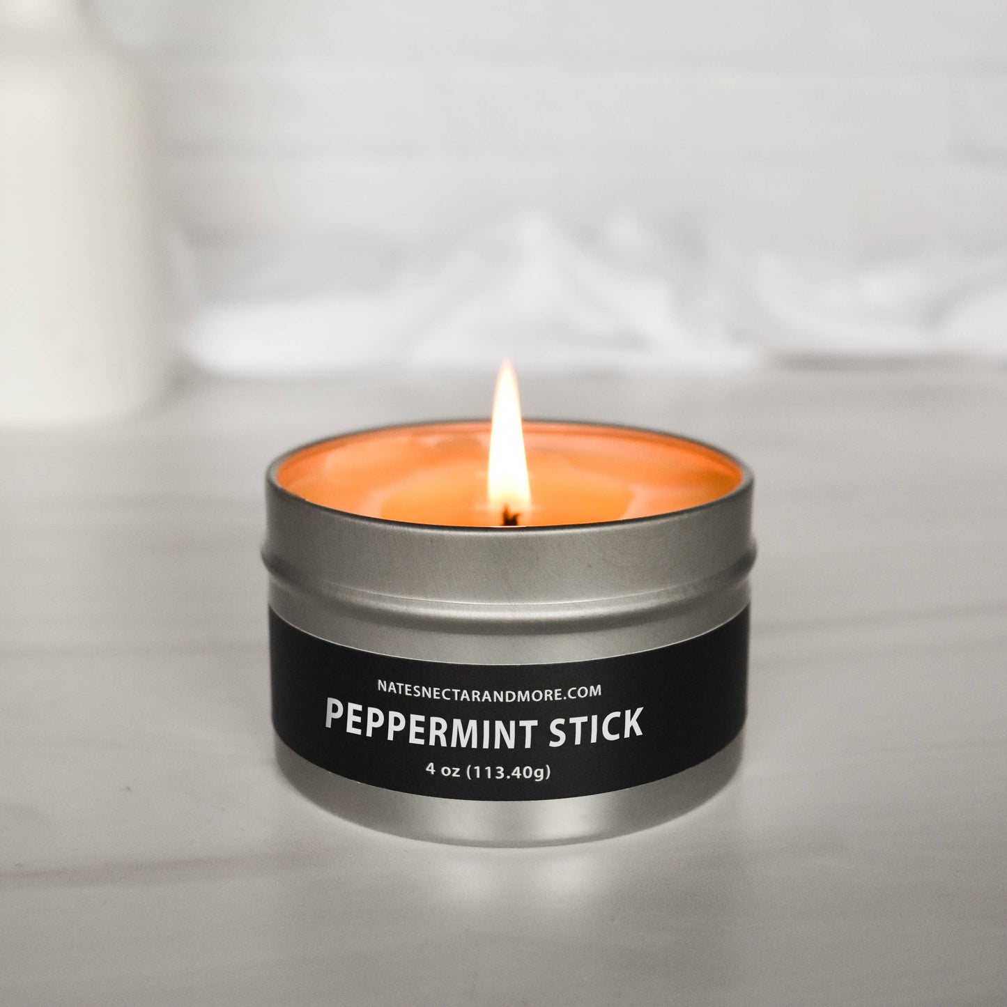 Peppermint Stick Beeswax Candle