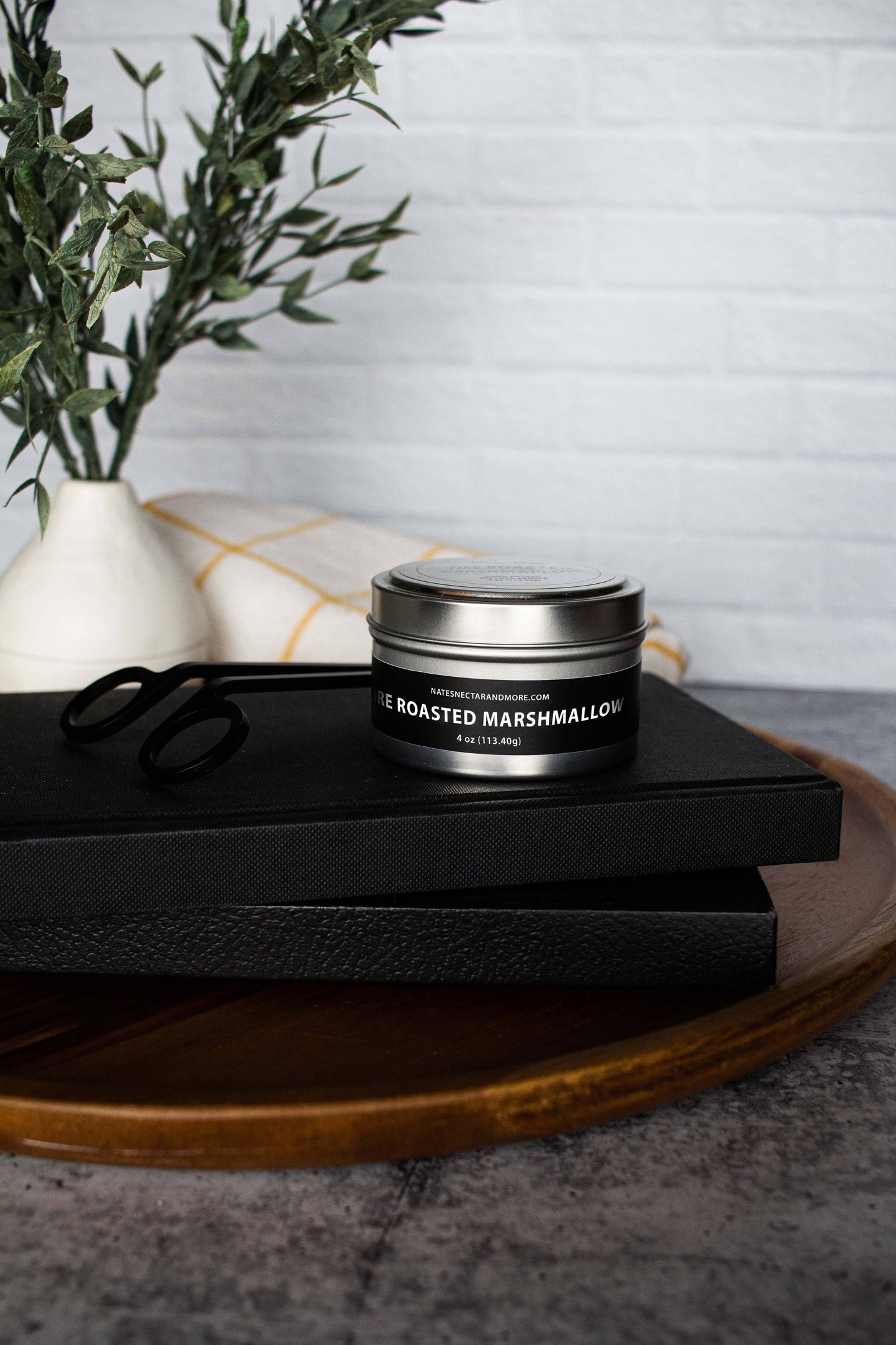 Fire Roasted Marshmallow Beeswax Candle