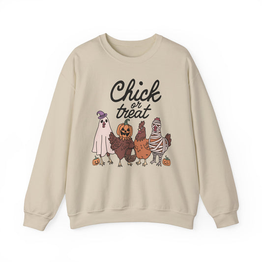 Chick or Treat! Farm Halloween Unisex Heavy Blend™ Crewneck Sweatshirt