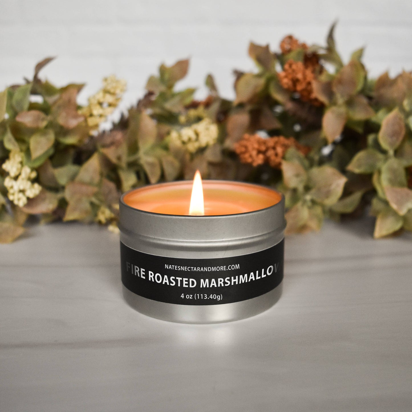 Fire Roasted Marshmallow Beeswax Candle