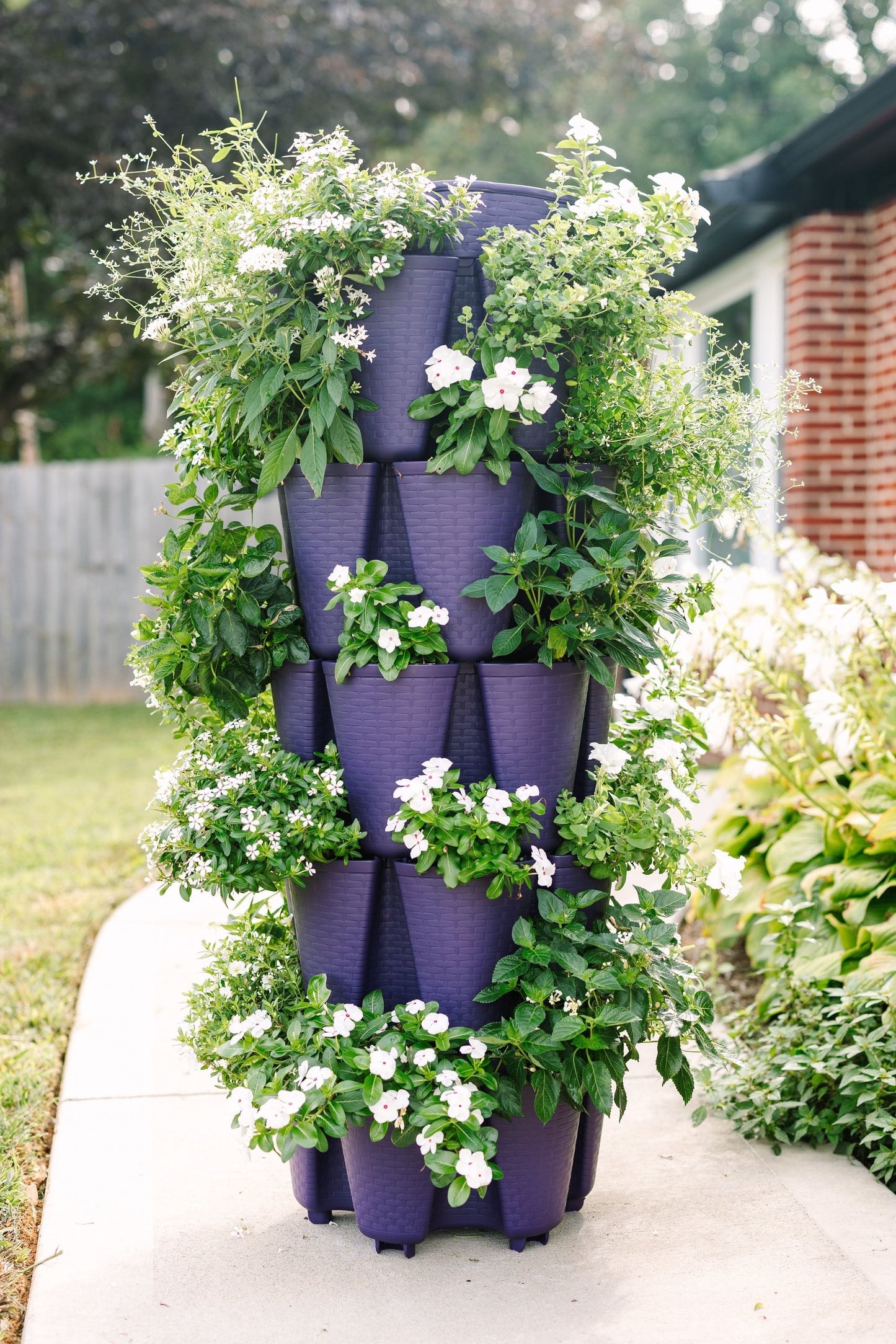 5 Tier GreenStalk Garden Original Vertical Planter - Basket Weave Texture